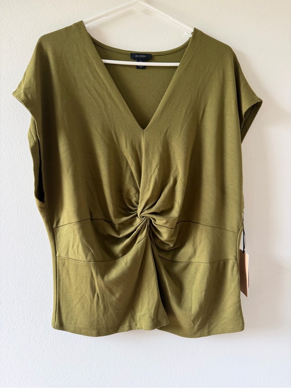 Halogen ruched front tailored blouse